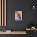 Cactus Pink Wall Art -  Stretched Canvas