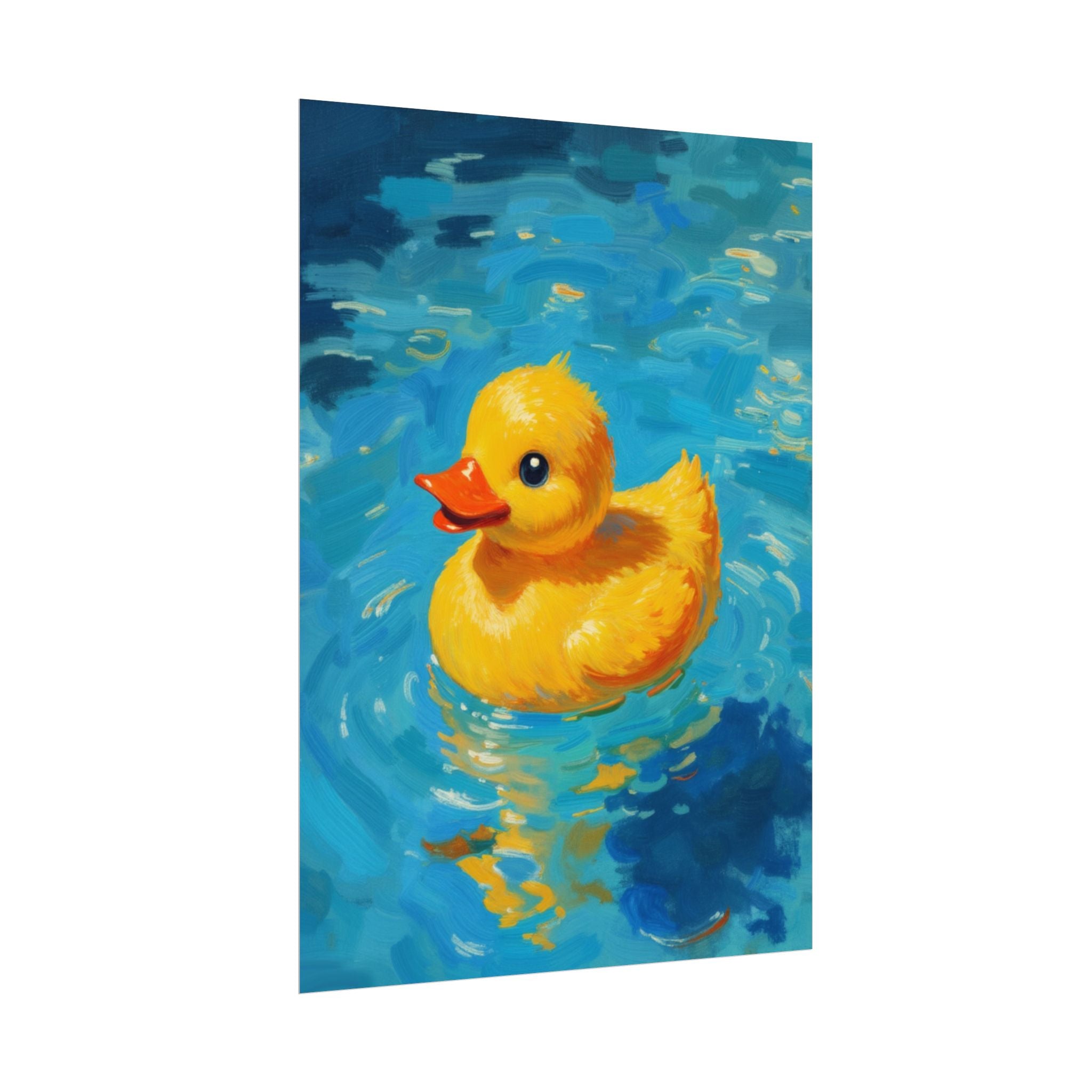 Rubber Duck Poster — Leuke Gele Eend Muurkunst, Kinderkamerdecoratie