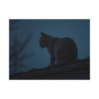 Nightwatch Cat Wall Art - Stretched canvas
