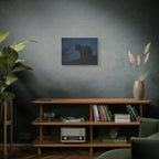 Nightwatch Cat Wall Art - Stretched canvas
