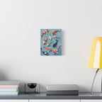 Koi Pond Canvas Art - Stretched Matte Fish Wall Decor