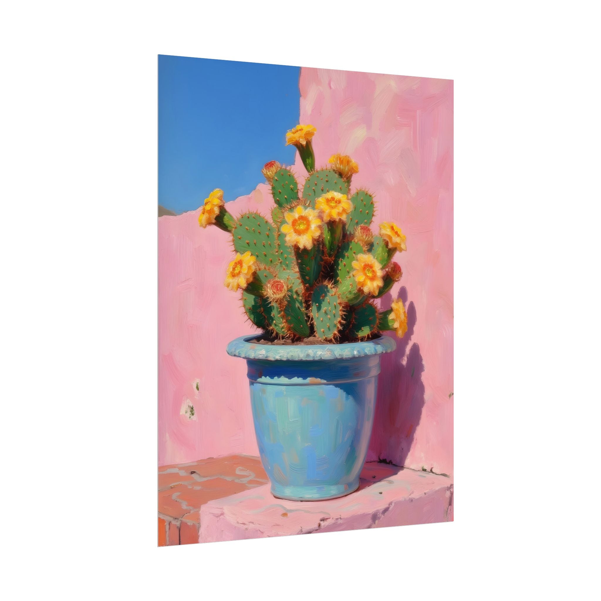 Cactus Pink Wall Art -  Poster