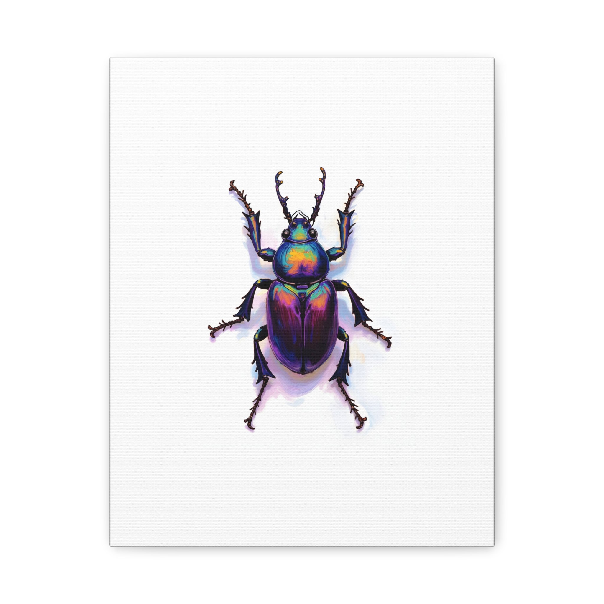 Iridescent Beetle Wall Art – Stretched Canvas