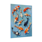 Koi Pond Art Poster - Rolled Decorative Fish Print