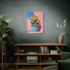 Cactus Pink Wall Art -  Stretched Canvas