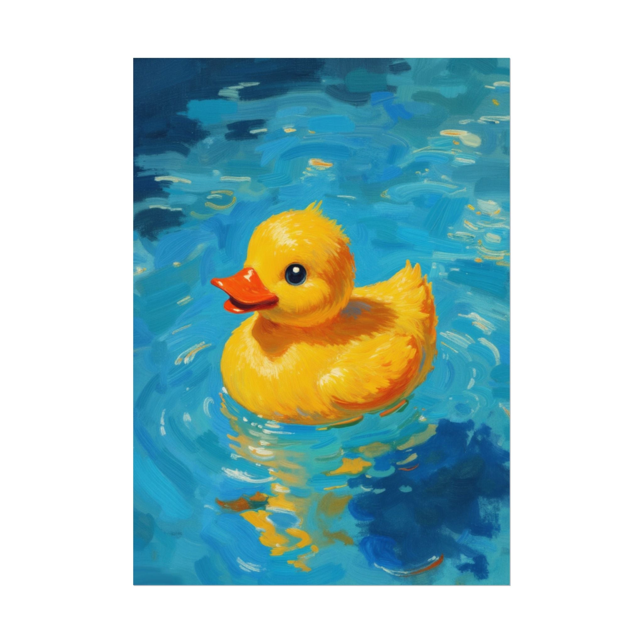 Rubber Duck Poster — Leuke Gele Eend Muurkunst, Kinderkamerdecoratie
