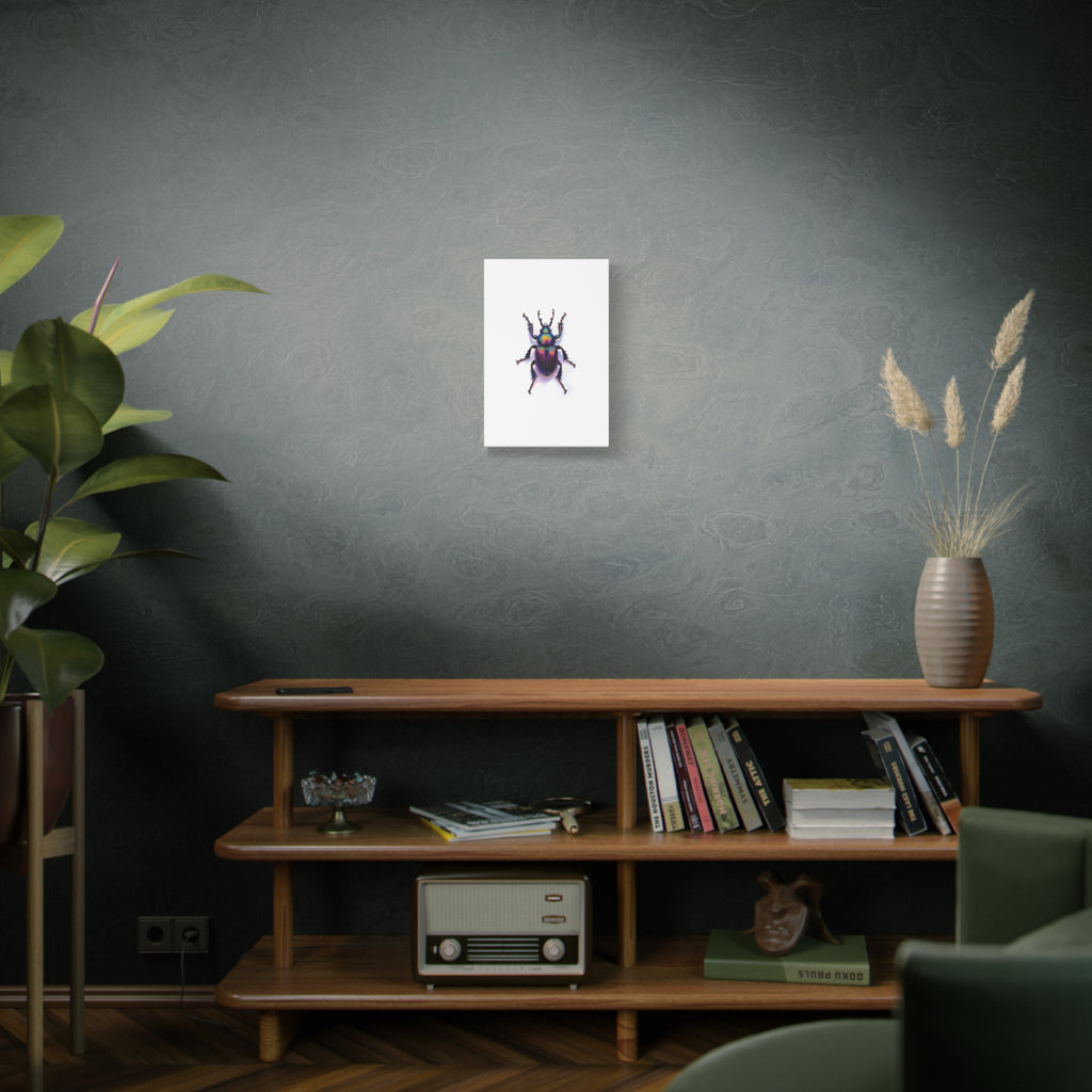 Iridescent Beetle Wall Art – Stretched Canvas