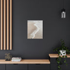 Kustlijn Canvas Print - Rustige Strand Muurkunst