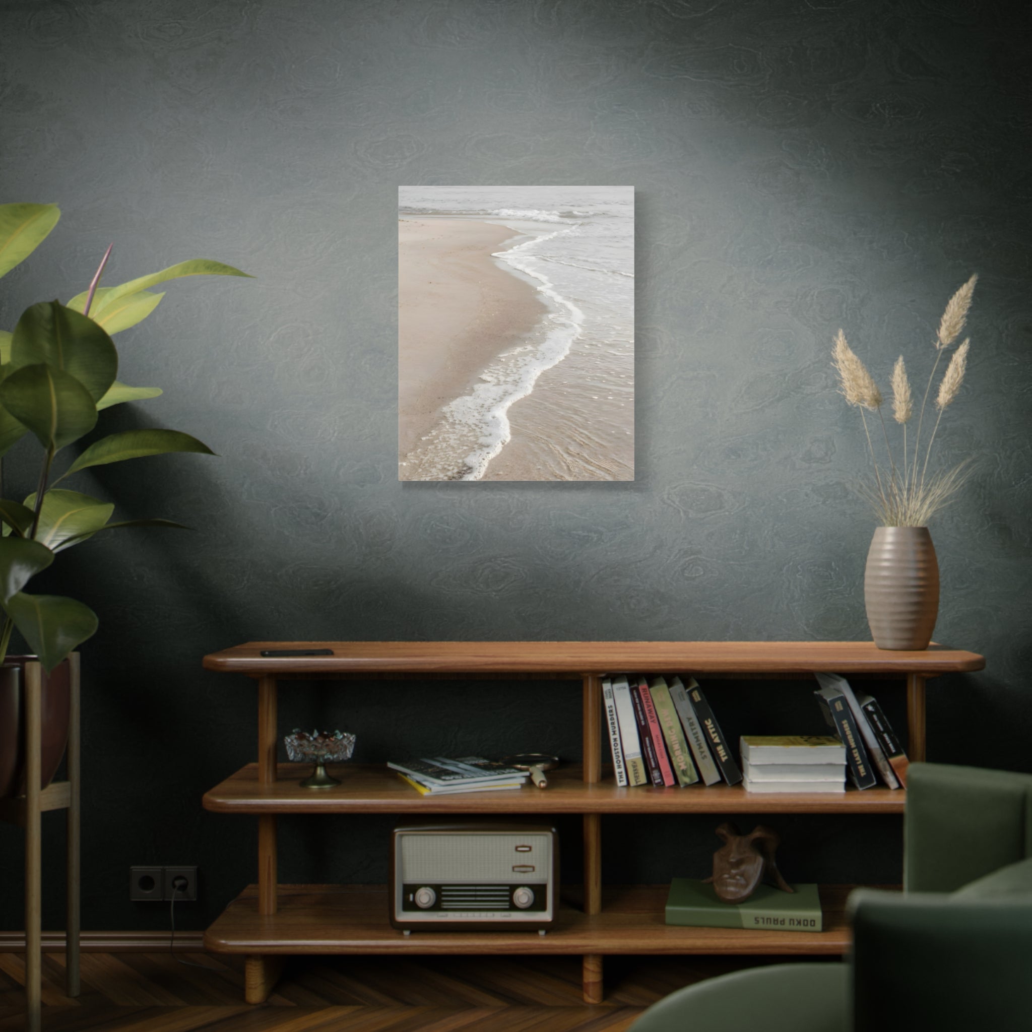 Kustlijn Canvas Print - Rustige Strand Muurkunst