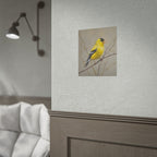 Goldfinch Art Poster - Yellow Songbird Print for Nature Lovers