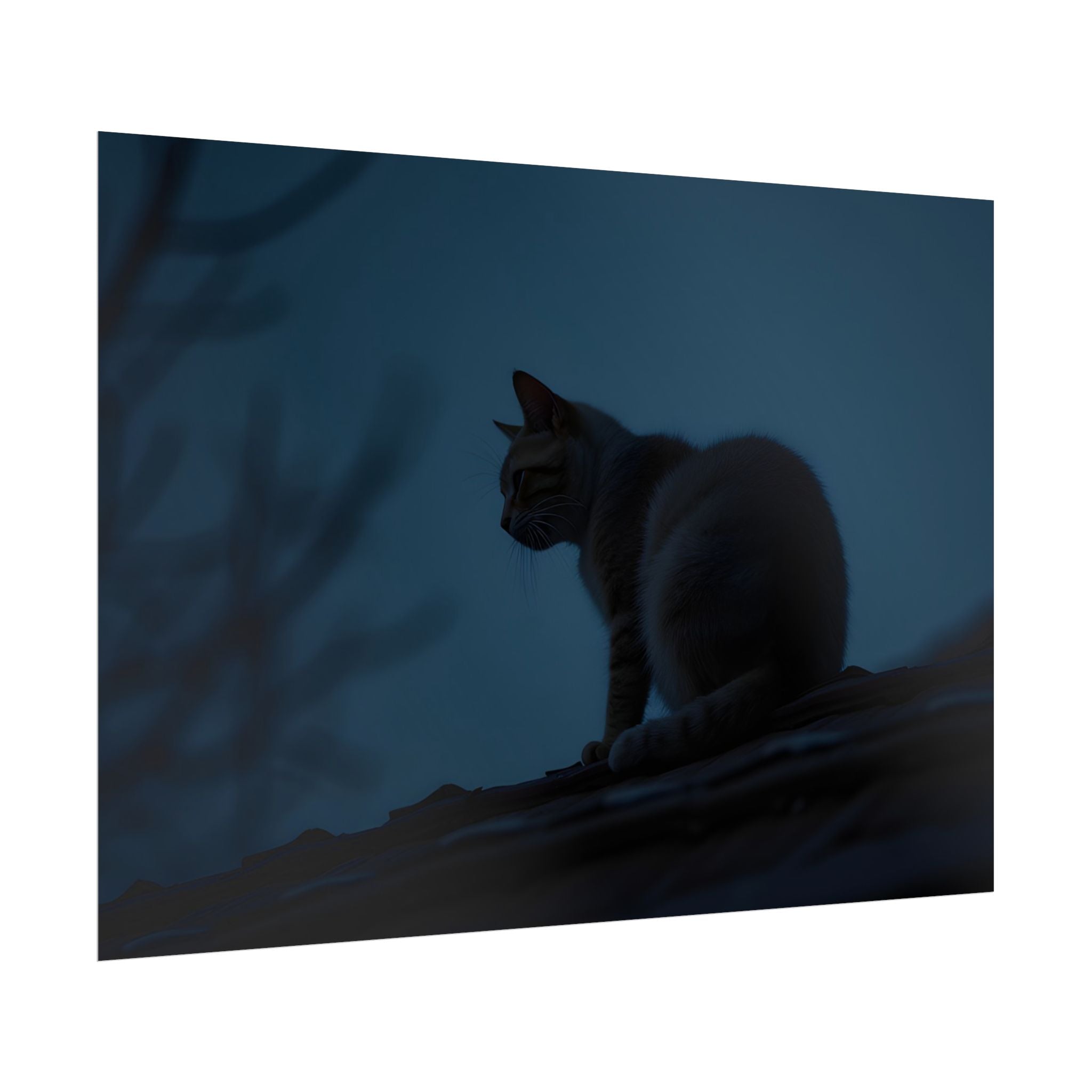 Nightwatch Cat Wall Art - Poster