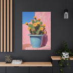 Cactus Pink Wall Art -  Stretched Canvas