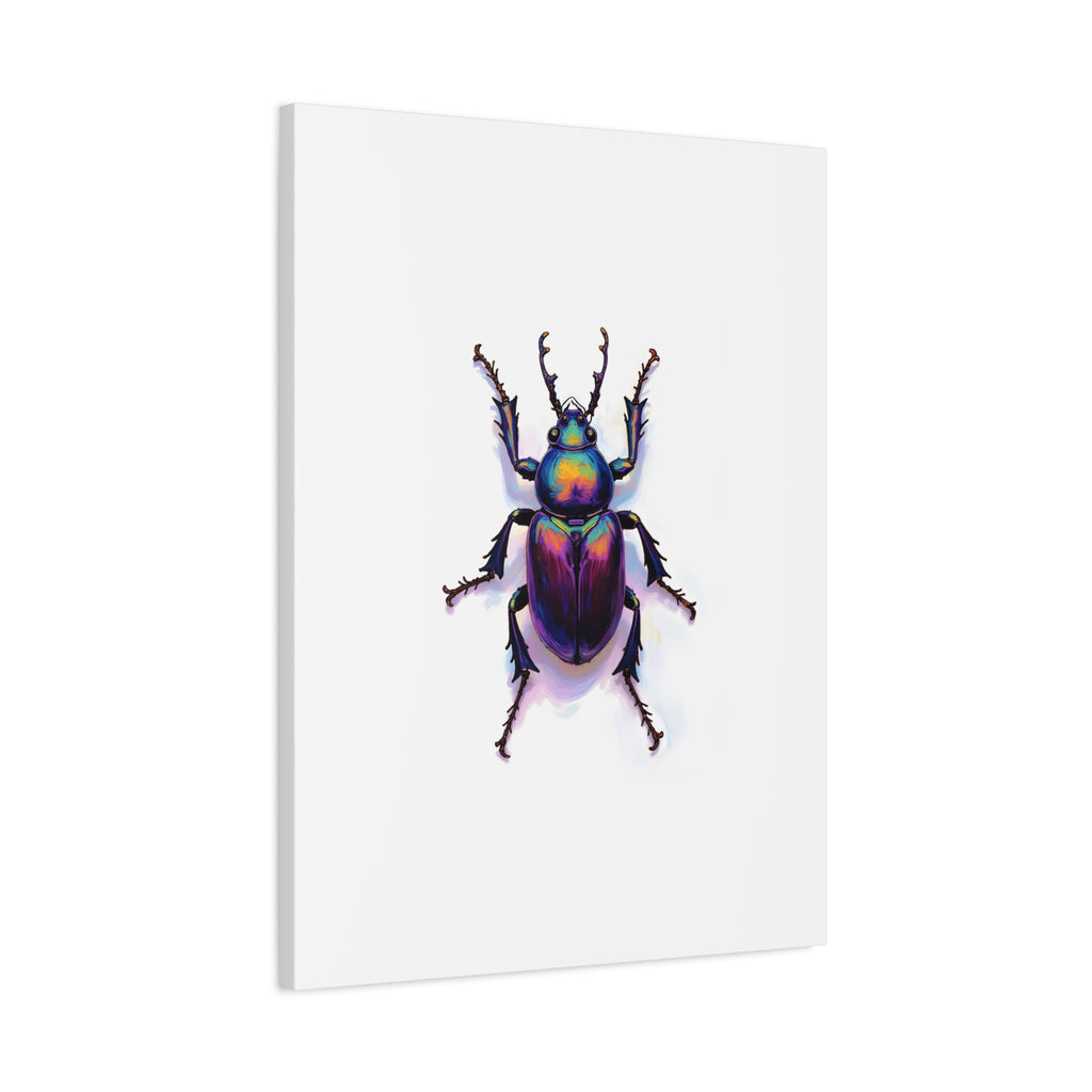 Iridescent Beetle Wall Art – Stretched Canvas