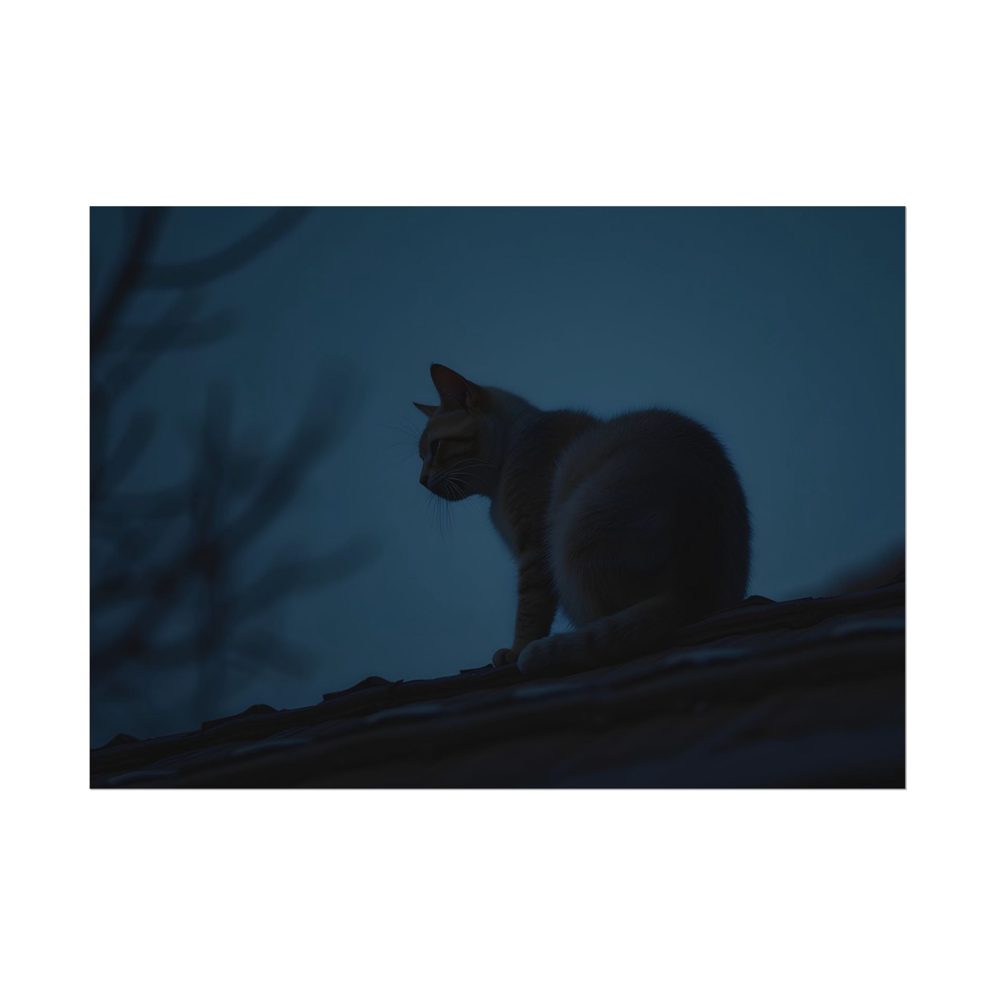 Nightwatch Cat Wall Art - Poster