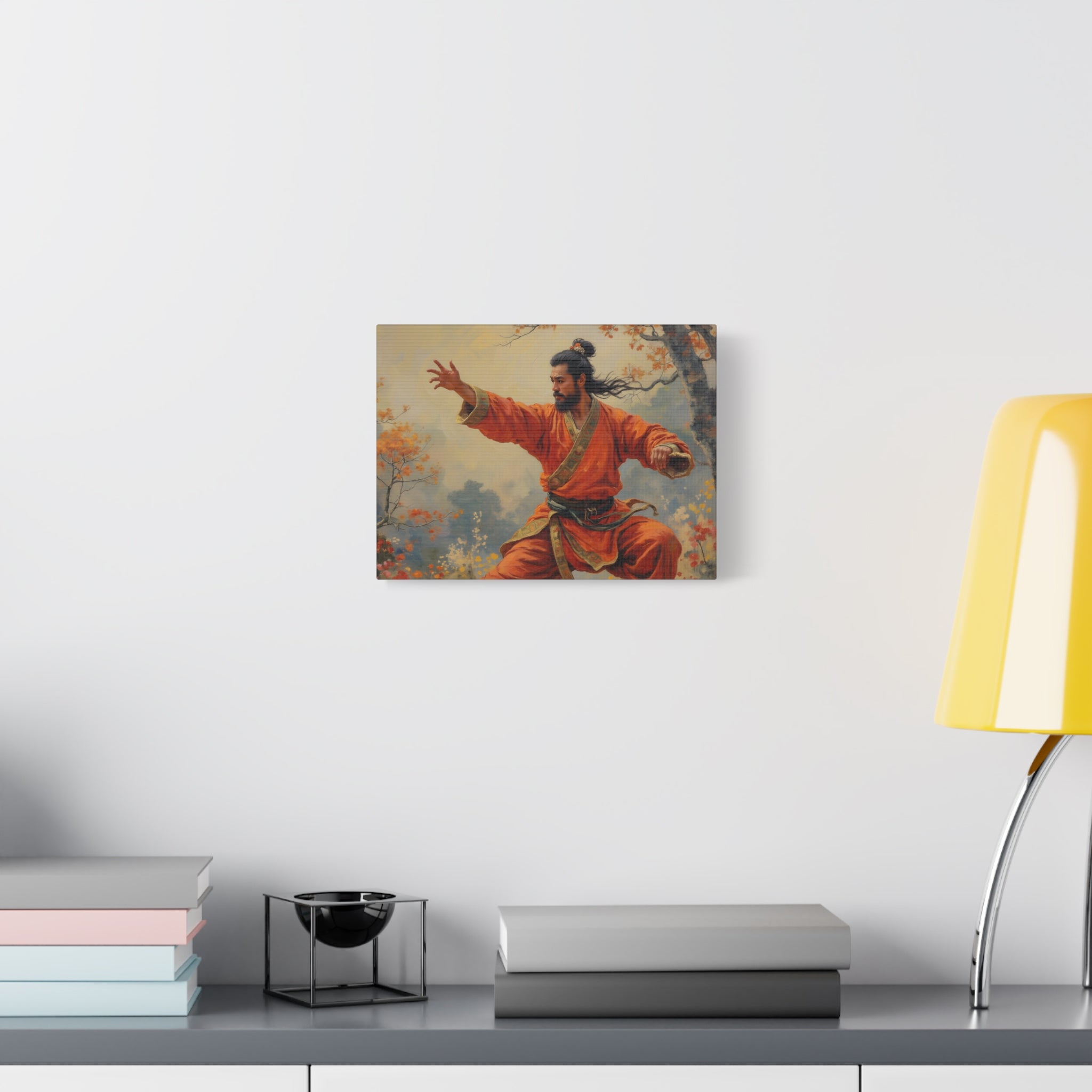 Martial Artist Canvas Print - Autumn Warrior Kung Fu Wall Art