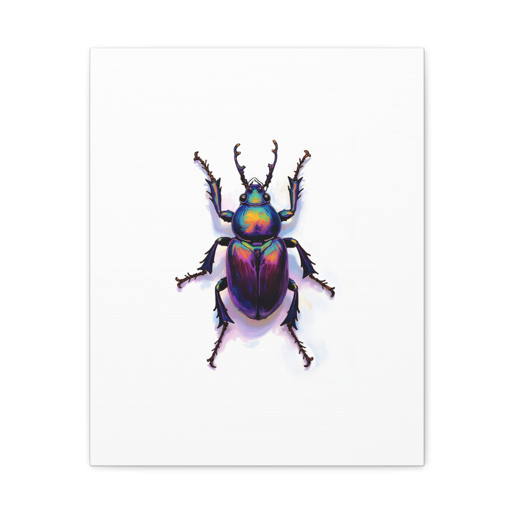 Iridescent Beetle Wall Art – Stretched Canvas