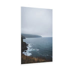 Foggy Coastal Cliff Wall Art  - Poster