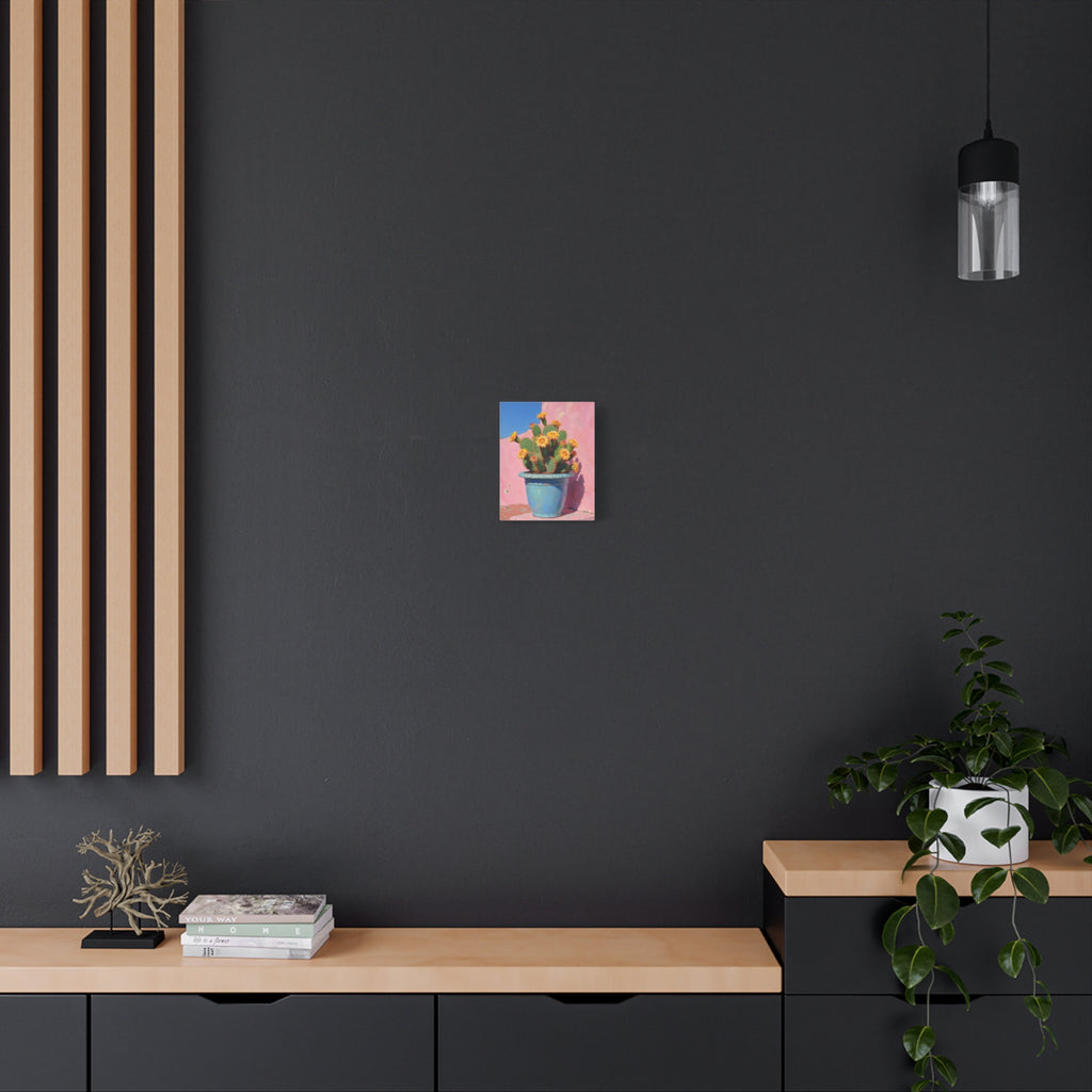 Cactus Pink Wall Art -  Stretched Canvas