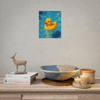 Rubber Duck Poster — Cute Yellow Duckling Wall Art, Nursery & Kids Room Decor