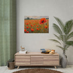 Poppy Field Art Poster - Rolled Floral Wall Print for Home & Office