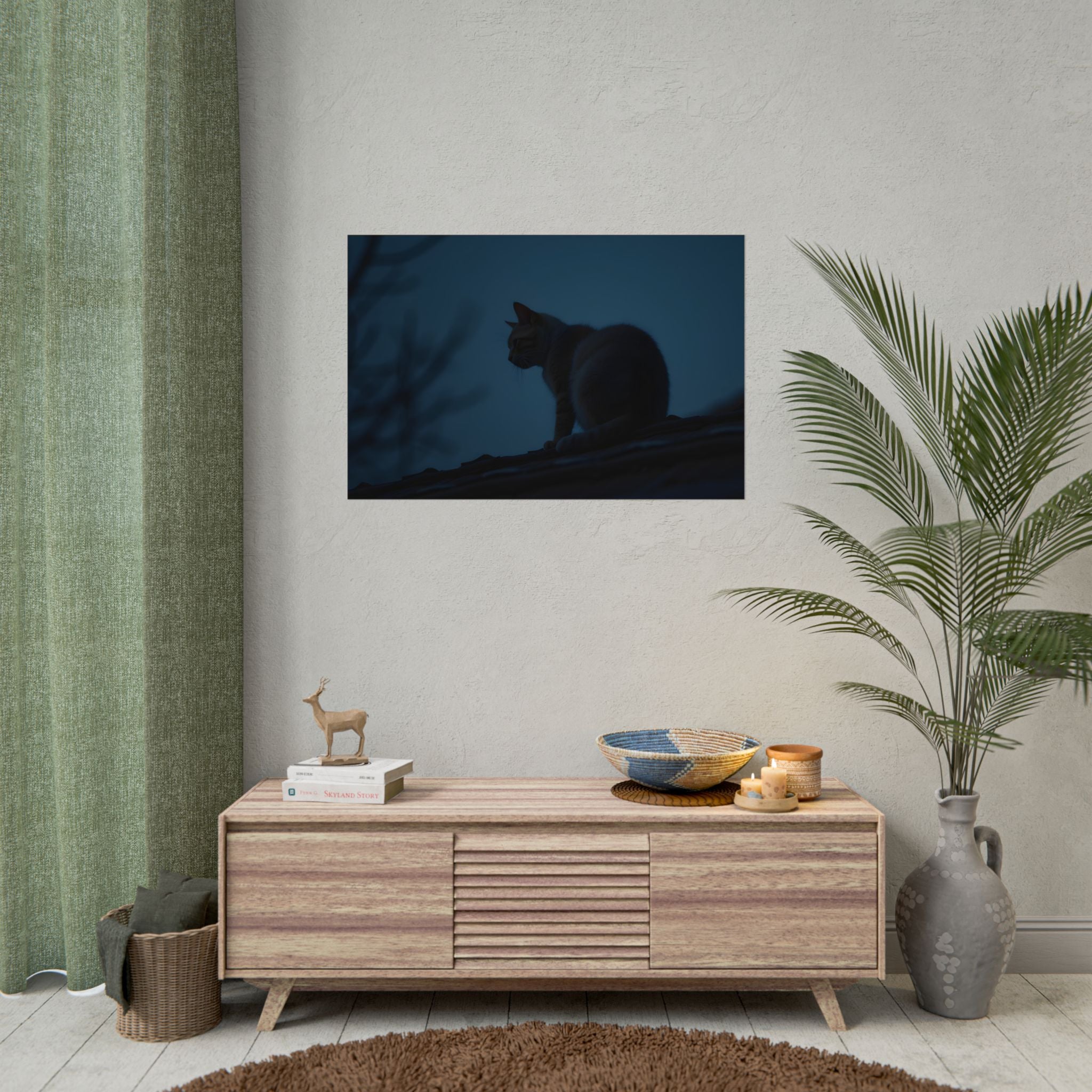 Nightwatch Cat Wall Art - Poster