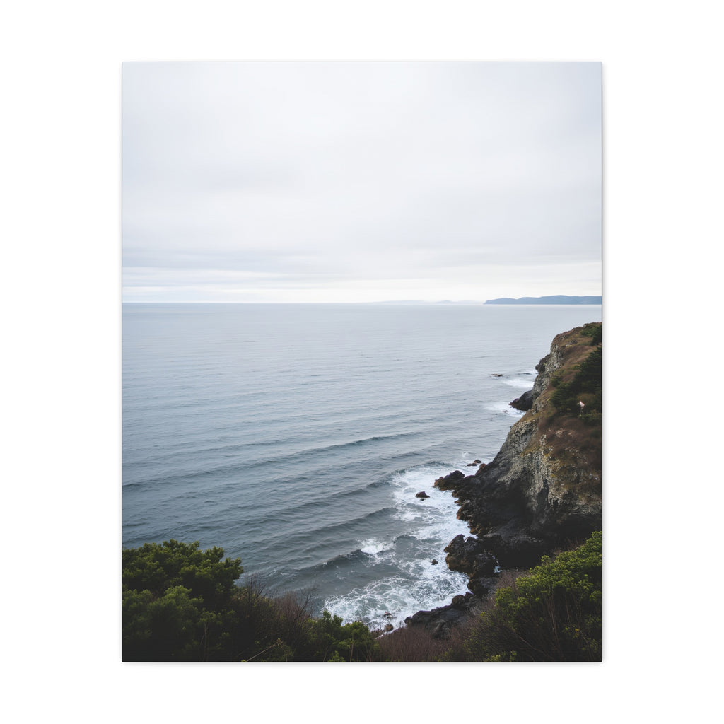 Dawn on the ocean Wall Art on Stretched Canvas