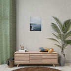Foggy Coastal Cliff Wall Art  - Poster