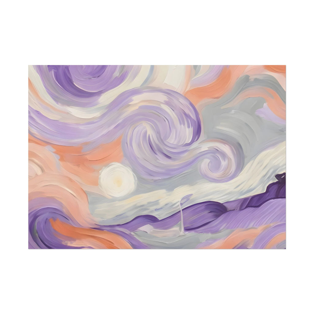 Swirling Pastel Sky Poster