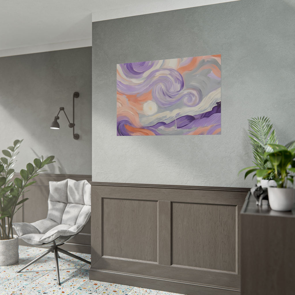 Swirling Pastel Sky Poster