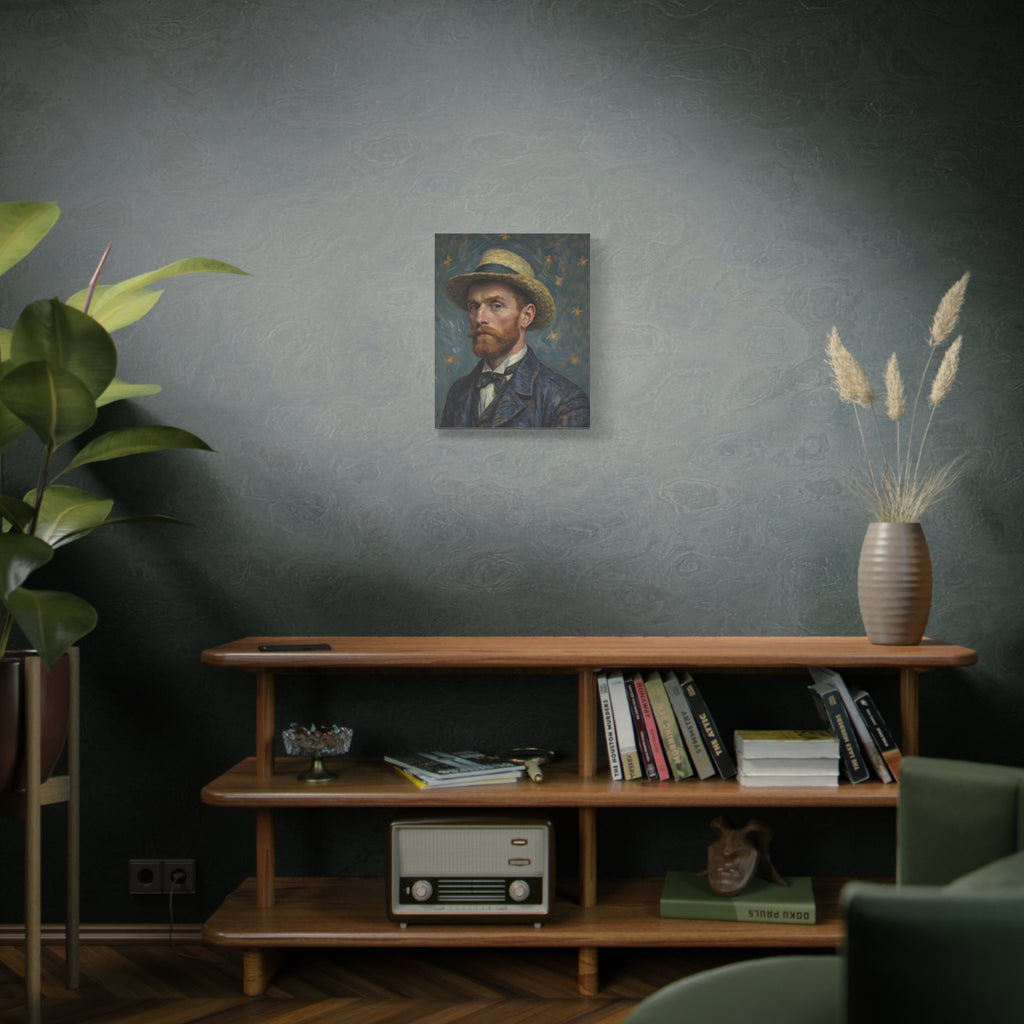 Van Gogh Style Self-Portrait Canvas Print - Matte Stretched Wall Art