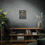 Van Gogh Style Self-Portrait Canvas Print - Matte Stretched Wall Art