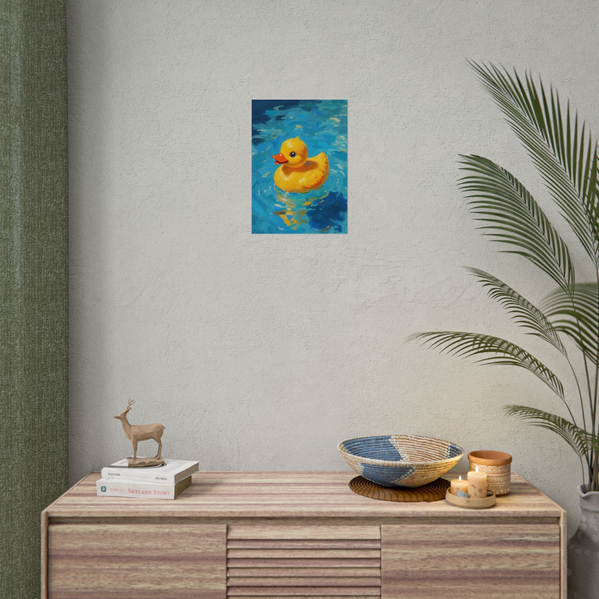 Rubber Duck Poster — Leuke Gele Eend Muurkunst, Kinderkamerdecoratie