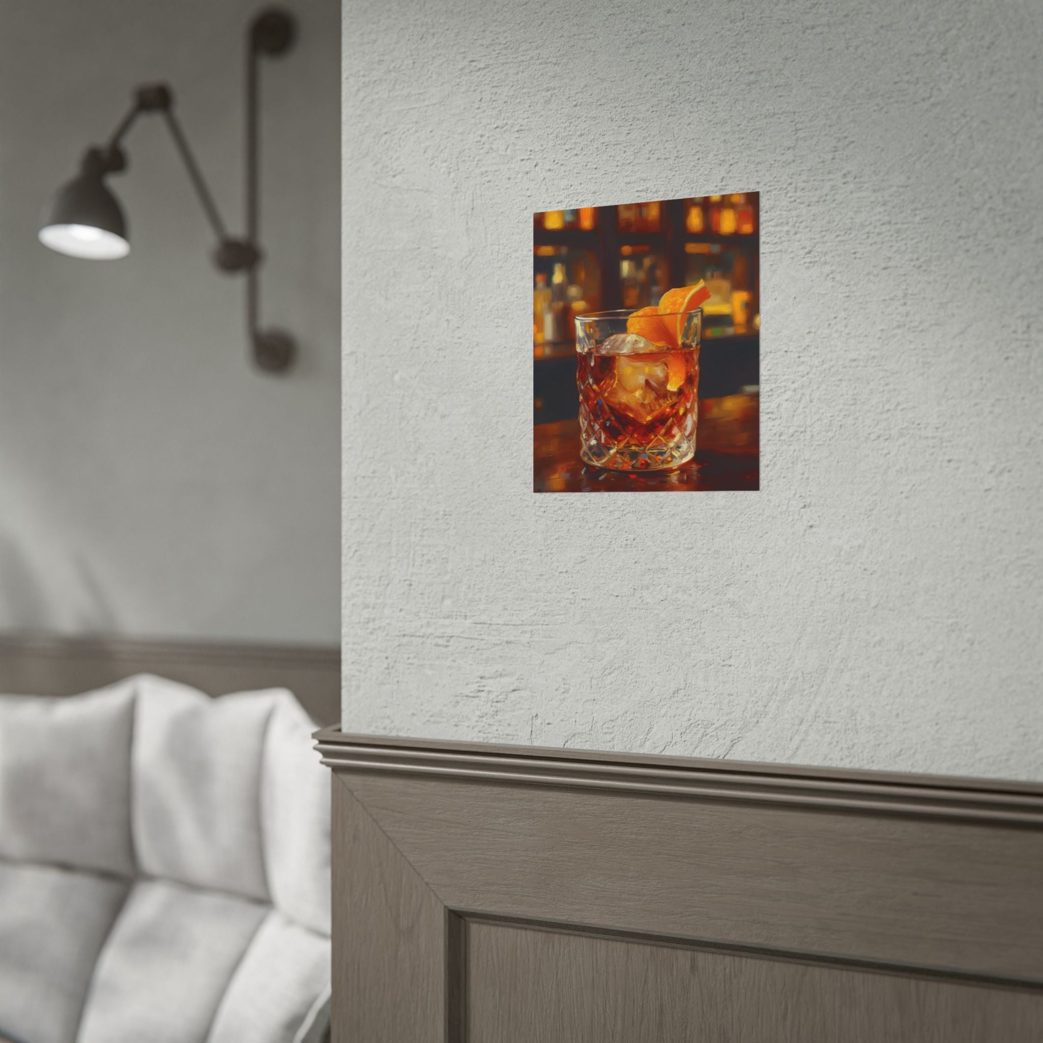 Whisky on Ice Wall Art -  Bar & Home Decor - Poster