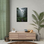Misty Forest Path  Stretched Wall Art - Poster