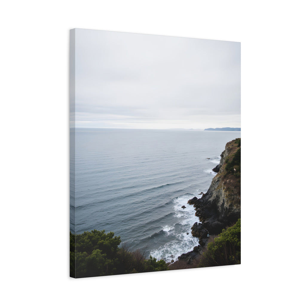 Dawn on the ocean Wall Art on Stretched Canvas