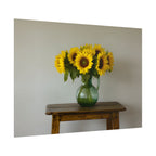 Sunflowers in Green Pitcher Wall Art - Poster