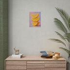 Citrus Slice - Stacked Lemon Wall Art - Stretched Poster