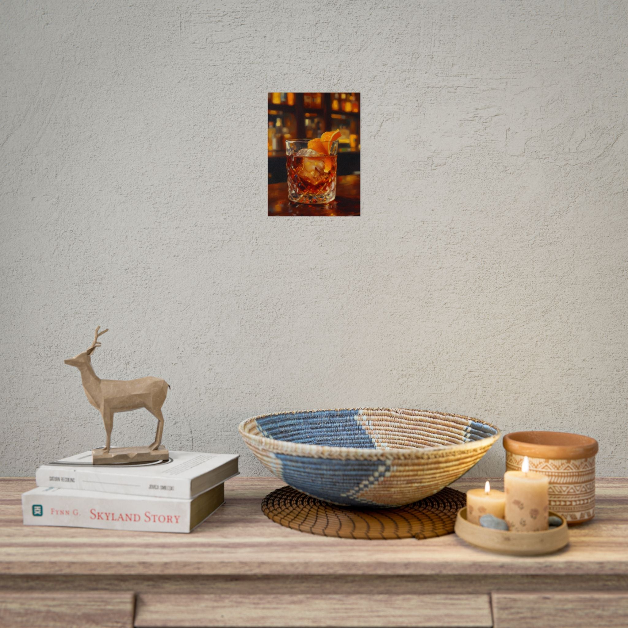 Whisky on Ice Muurdecoratie - Bar &amp; Woondecoratie - Poster 