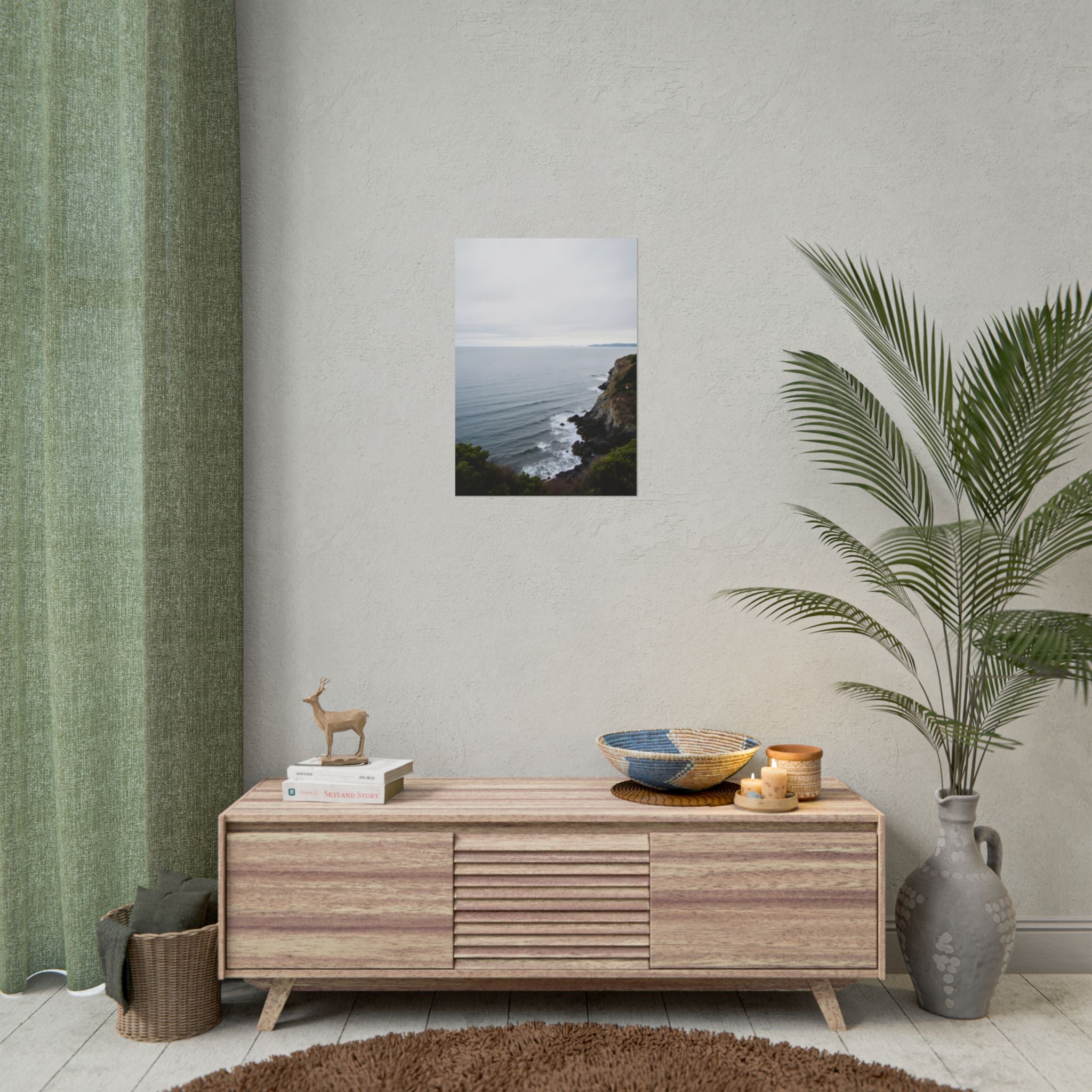 Dawn on the ocean Wall Art Print - Poster