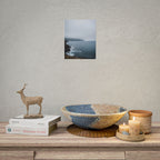 Foggy Coastal Cliff Wall Art  - Poster