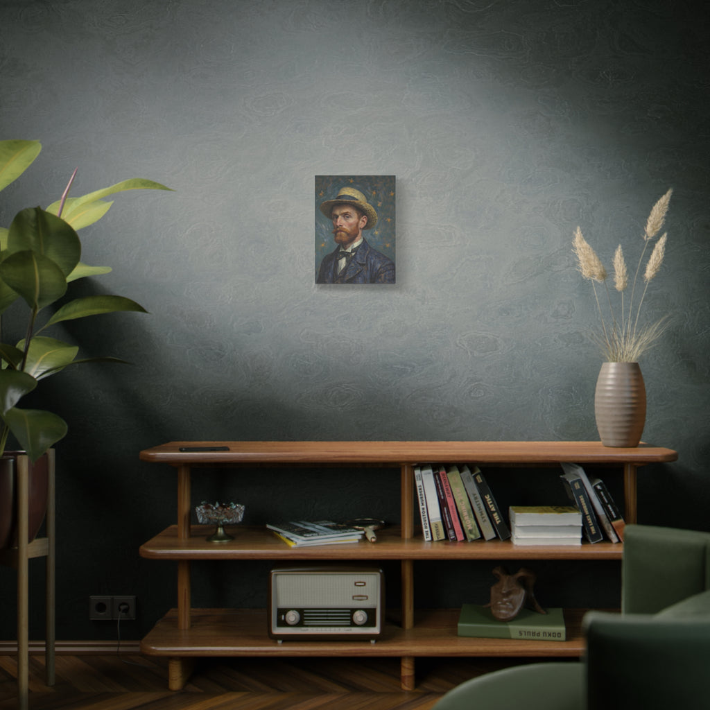 Van Gogh Style Self-Portrait Canvas Print - Matte Stretched Wall Art