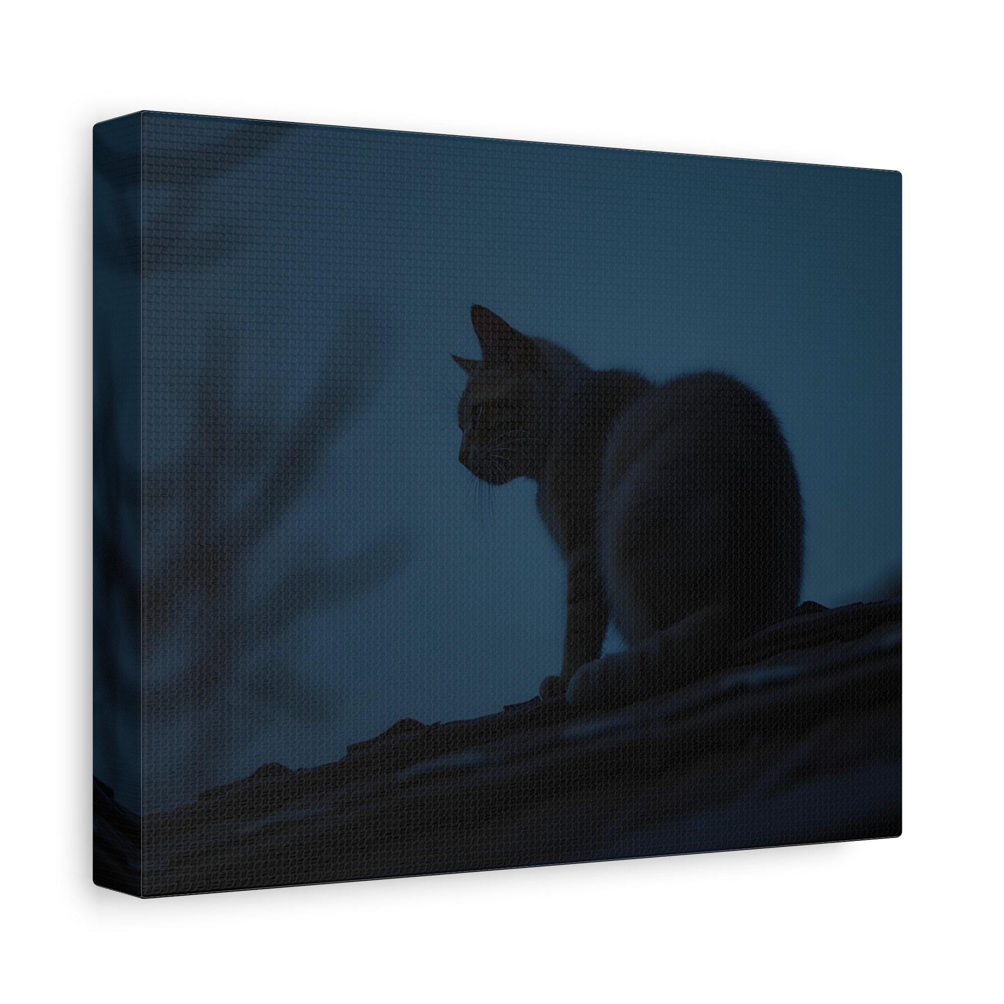 Nightwatch Cat Wall Art - Stretched canvas
