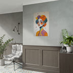 Rolled Poster — Colorful Abstract Portrait Art Print