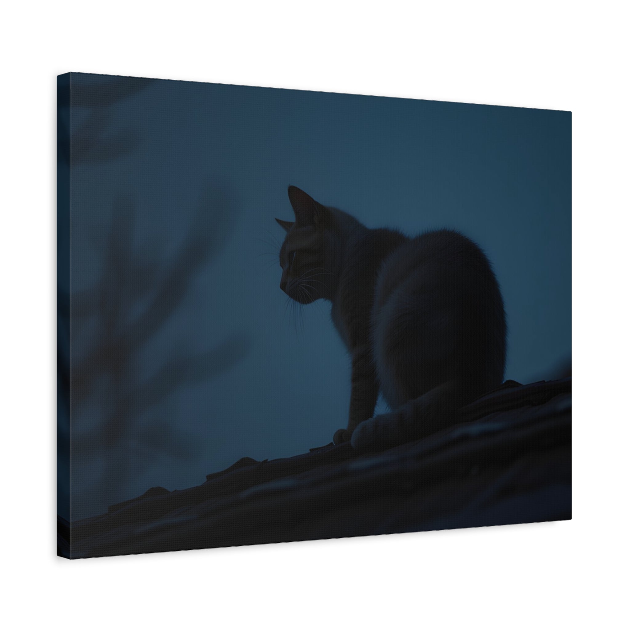 Nightwatch Cat Wall Art - Stretched canvas