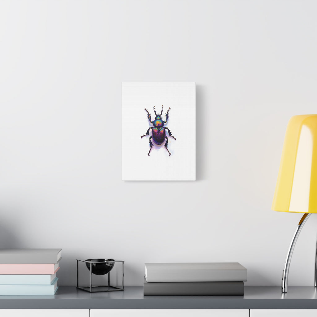 Iridescent Beetle Wall Art – Stretched Canvas