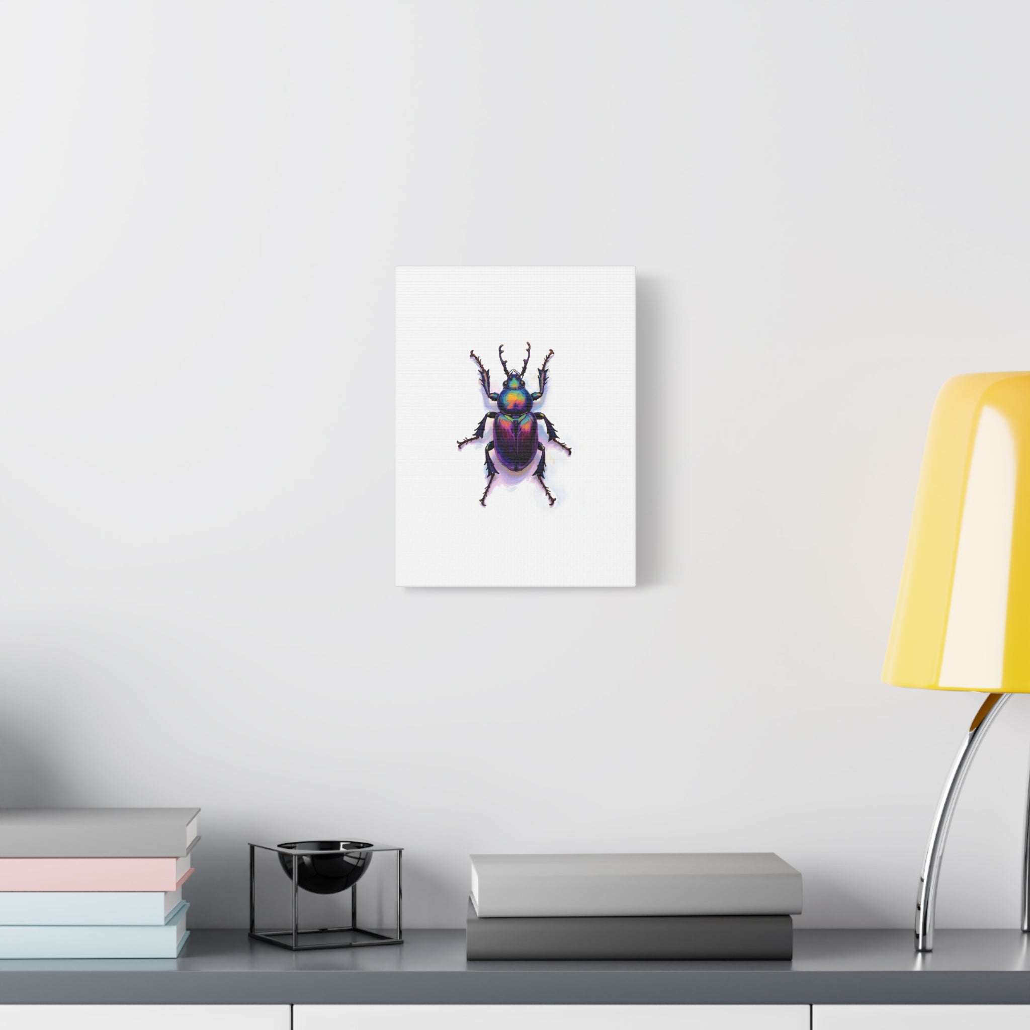 Iridescent Beetle Wall Art – Stretched Canvas