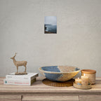 Foggy Coastal Cliff Wall Art  - Poster