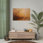 Golden Meadow Abstract Wall Art - Poster