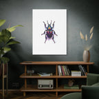 Iridescent Beetle Wall Art – Stretched Canvas