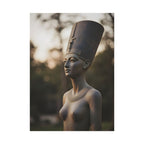 Nefertiti Bronze Statue Wall Art - Egyptian Sculpture Photography - Queen of Egypt - Poster